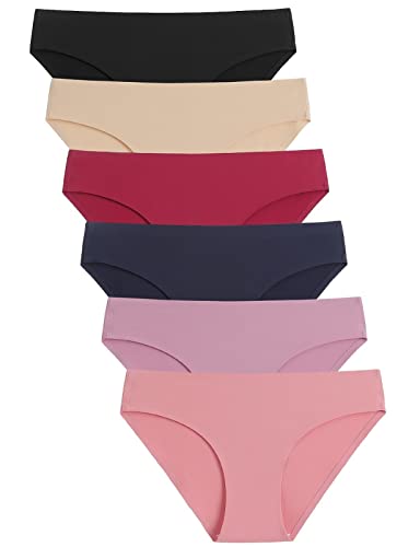 Caterlove Women's Seamless Underwear No Show Stretch Bikini...