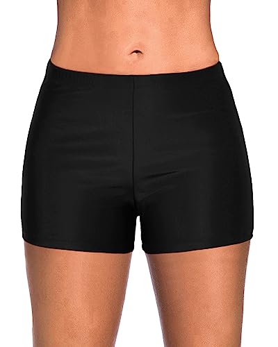 Yonique Womens Swim Shorts Solid Tankini Bottoms Swimsuit...
