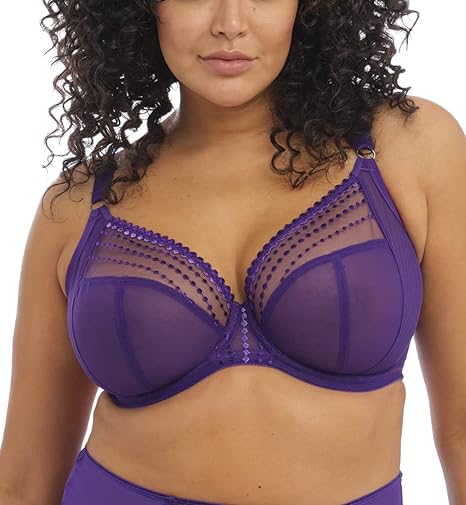 Elomi Women's Matilda Unlined Plunge Underwire Bra with J-Hook