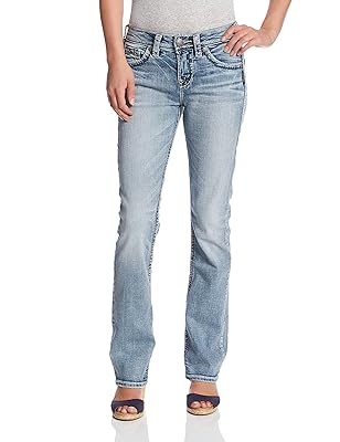 Silver Jeans Co. Women’s Suki Curvy Fit Baby Bootcut Jean